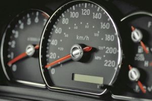 what is business mileage, closeup on speedometer